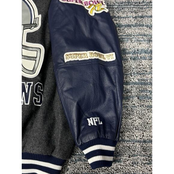 Dallas Cowboys Súper Bowl Champions Varsity Jacket Size L NFL - Picture 11 of 16